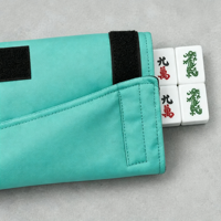 Sac de transport Mahjong 3-en-1 direct usine : grand sac fourre-tout, pochette pour tuiles et étui pour pousseur, en polyester léger, pour jeu de Mahjong américain