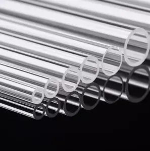 Wholesale Custom All Size Transparent Quartz Glass Capillary Tube High Purity Fused Silica Glass Tube