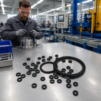 Joints toriques en caoutchouc de silicone, joints standard ou non standard pour applications automobiles, de conduites et de cylindres