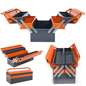 Caja de Herramientas Metálica Impermeable para Taller Mecánico, Resistente, Portátil, Plegable y Vacía - Product Image 4