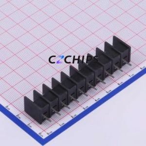 WJ25S-B-7.62-10P Barrier Terminal Block Through hole Component (THT),P=7.62mm Connector Two Sides 7.62mm 1x10P Straight Pin - Product Image 2