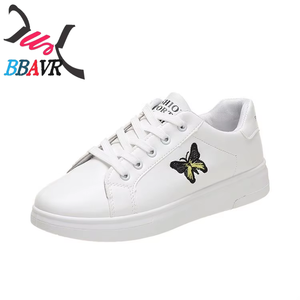 Zapatillas Deportivas BBAVR C-15 Blancas con Parte Superior de PU, con Cordones, Transpirables, Ligeras, Impermeables, Casuales para Mujer, Primavera - Product Image 5