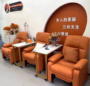 Mobile Wood Manicure Table Marble Top Modern Design Multifunctional <b>Nail</b> Spa Equipment Easy-Clean Commercial Salon Furniture - Product Image 3