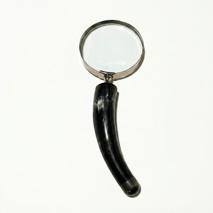 Poignée en corne de bélier de qualité supérieure, véritablement faite à la main, au design antique, avec loupe, à prix avantageux - Product Image 1