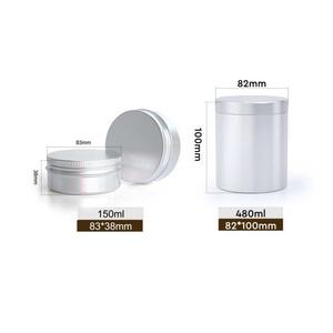 Boîtes cylindriques rondes en aluminium de 150 ml, 220 ml, 250 ml avec couvercle à vis pour le stockage des aliments et du café - Product Image 6