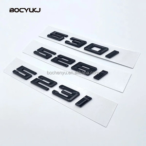 Glossy Black 520i 523i 525D 530d 530e 535d 540d 545e ABS biểu tượng cho BMW 5 Series E39 E60 E61 F10 F11 G30 Xe thân cây Logo Sticker - Product Image 4