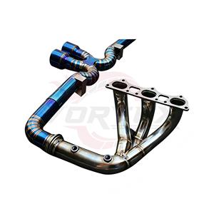 ท่อไอเสีย Vortex Blue Burnt Titanium X-Pipe พร้อมเฮดเดอร์สำหรับ Porsche 911 991 GT3 4.0L ปี 2014-2019 ชุดแต่งเพิ่มสมรรถนะ - Product Image 3