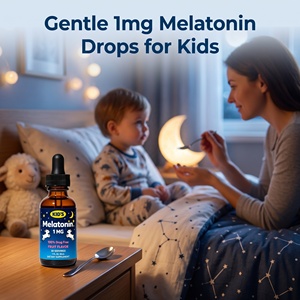 Gouttes liquides de vitamine 5-HTP pour enfants 1 mg 30 ml saveur fruitée à partir de 1 an, complément apaisant pour le sommeil des enfants, 100 % sans médicament, OEM ODM - Product Image 3
