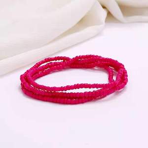 Vente en gros plage été Chaîne de corps colorée ajustable Bijoux corporels en vrac Chaîne de perles de bikini africain en acrylique taille-ventre pour femmes - Product Image 6