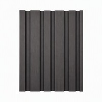 Panneau mural à lattes en chêne anthracite de largeur variée pour mur TV moderne, taille personnalisée, OEM