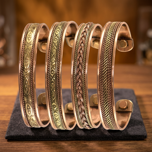 High Quality Wonder Care 100% <b>Copper</b> Cuff <b>Bangle</b> for Women Men Arthritis Pain Inflammation Joint Pain Skin Problem Christian - Product Image 2
