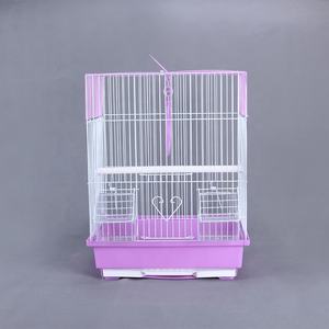 Fabrika toptan çok renkler lüks sürdürülebilir ve taşınabilir küçük boy demir tel kuş kafesi ile eğlence aksesuarları - Product Image 3