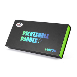 Raquette de pickleball Leatou 13,4 mm en fibre de carbone, forme standard, équipement d'entraînement haute résistance, coffret cadeau - Product Image 5