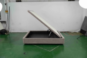 Base de <span class=keywords><strong>Cama</strong></span> Otomana de Perfil Bajo con Almacenamiento, Tamaño Personalizado, Tapizada en Tela Premium, Sin Cabecera, Ahorro de Espacio, con Sistema de Elevación - Product Image 2