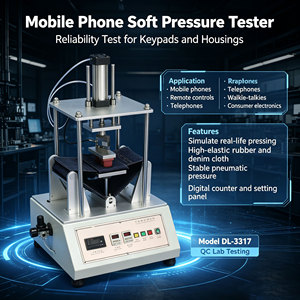 Testeur de pression souple pour l'électronique grand public, équipement de <span class=keywords><strong>test</strong></span> d'essai de fiabilité à la compression pour téléphones portables, lignes fixes et talkies-walkies - Product Image 2