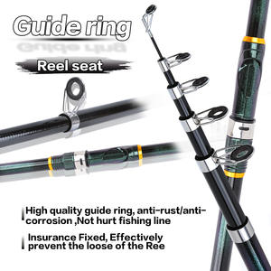 2.7m Green Glass Fiber Reinforced Plastic Telescopic Fishing Rod Set for Road &amp; <strong>Sea</strong> Fishing Full Gear Long Throw Capability - Product Image 3
