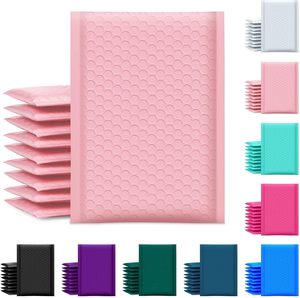 Eco-friendly Certificate Material Shipping Mailing Bags pink Mailer Custom <b>Print</b> Poly Bubble Padded Mailing Envelopes with logo - Product Image 1