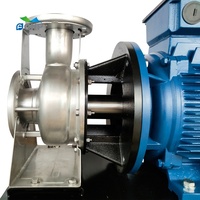 Pompa Booster Merek CNP 3-18.5KW 380v/220V 4~25HP 50HZ Pompa Air Sentrifugal Horizontal Stainless Steel