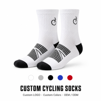 Chaussettes de cyclisme personnalisées respirantes et rembourrées, chaussettes de sport OEM ODM en gros pour le cyclisme sur route, le VTT, hommes et femmes
