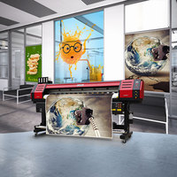 Máquina de Impresión de Lonas de Vinilo UV de 1.8m 3.2m, Impresora con Cabezales Xp600 I3200, Impresión y Corte de Adhesivos, Plotter de Corte de 6 10 pies