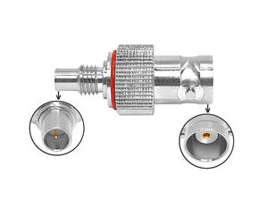 ขั้วต่อสายโคแอ็กซ์เชียลตัวเมียแบบ50ohm ขั้วต่อ RF จีบขั้วต่อ BNC ตัวเมียไปยัง <span class=keywords><strong>M</strong></span> otorola อะแดปเตอร์ทดสอบ R7 - Product Image 1