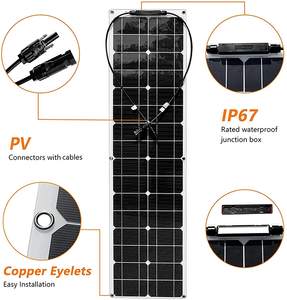 Panneaux solaires flexibles pour animaux de compagnie 50W 200W 400W 800watt, chargeur de systèmes d'énergie pour toit de maison, voiture de <span class=keywords><strong>camping</strong></span>-<span class=keywords><strong>car</strong></span> - Product Image 2