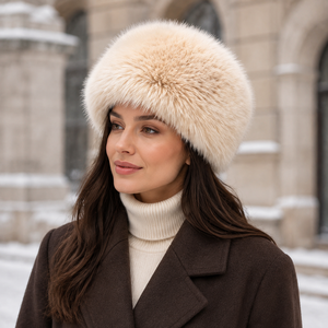 Gorro de Piel Sintética de Zorro para Mujer, Estilo Ruso, Grueso y Cálido, para Invierno, Esquí y Actividades al Aire Libre, Colores Personalizados al por Mayor - Product Image 6