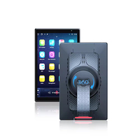 Écran multimédia GPS portable 8 pouces avec Carplay Android et Apple Auto BT Mains libres Stéréo Écran tactile Aide à la marche arrière pour voitures