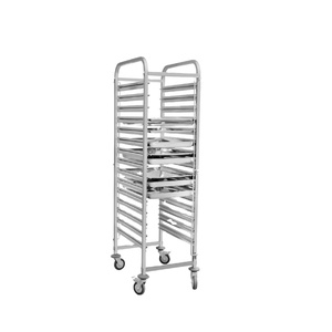 Carrito de Acero Inoxidable de 15 Niveles VICTORY KITCHEN VCT con 4 Ruedas Resistentes a la Corrosión para Catering Comercial y Uso en Exteriores - Product Image 1