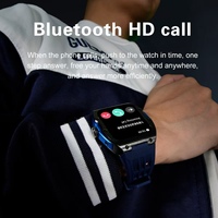 Nouvelle montre connectée GK69 2026 avec grand écran AMOLED HD, connexion Bluetooth à une touche, appels, 123+ modes sportifs multiples, écran carré tactile