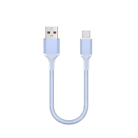 Cable USB-C 2.0 Corto de 0.1/0.2/0.3m, Fabricación OEM/ODM, Carga Rápida PD de 60W y Transmisión de Datos, 50cm, para iPhone 17 y Uso en Automóvil, Nailon