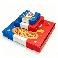 SP4553 Pochettes à pizza jetables en carton ondulé B/E, résistantes à la graisse, écologiques, recyclables, avec logo personnalisé imprimé, 7/8/9/10/12/14/16 pouces