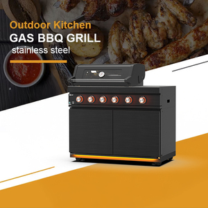 Barbacoa de Gas Boerna de 4 Quemadores con Gabinete, Cocina Exterior Independiente, Cocina Integrada BKQ411001 - Product Image 2