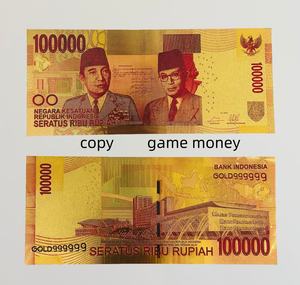 Billetes de Rupiah Indonesio con Lámina de Oro, Moneda Ficticia de Indonesia, Regalos Conmemorativos, Colección, para Fiestas y Películas, Venta al Por Mayor - Product Image 1