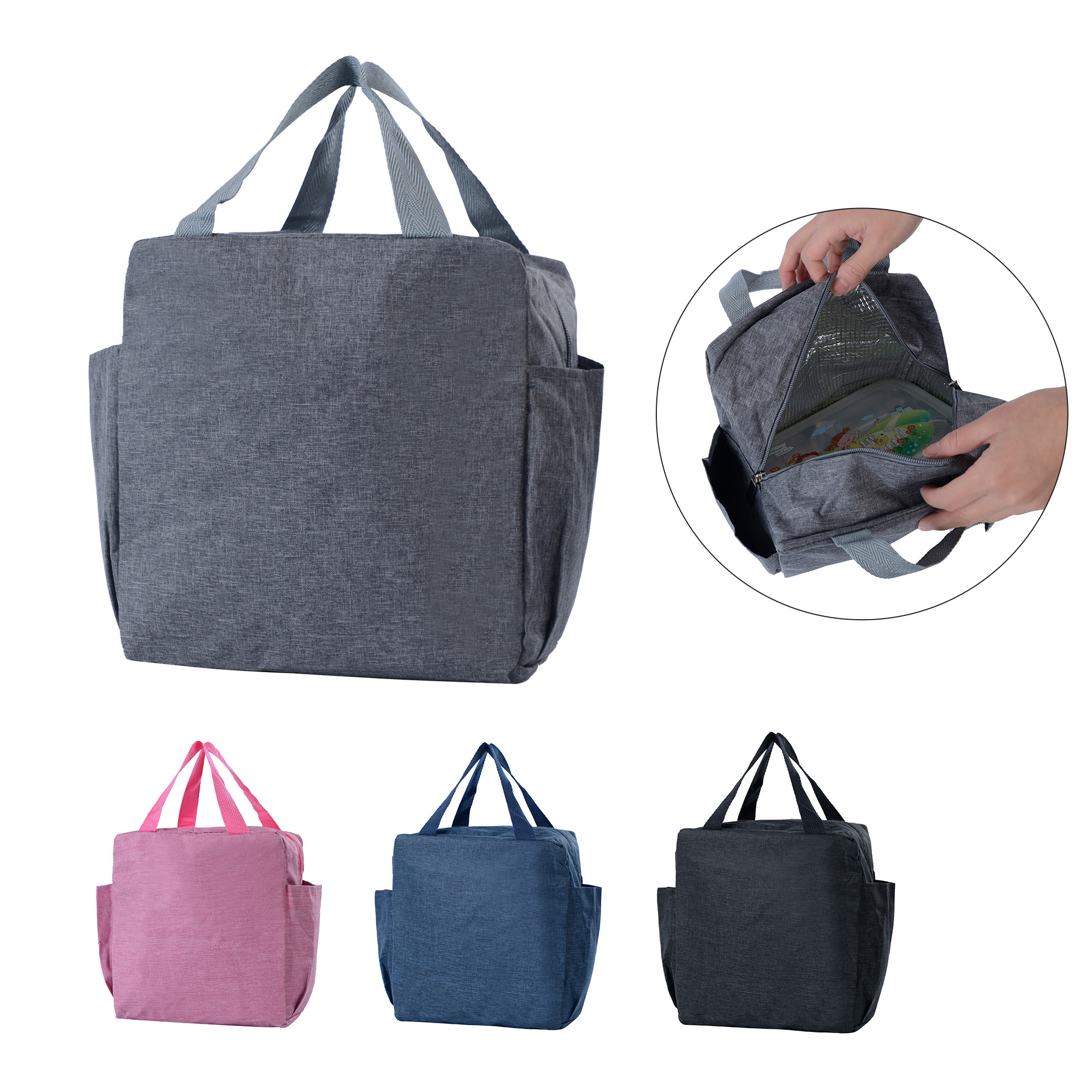 Large Capacity Food Grocery Insulated Polyester Lunch Cooler
