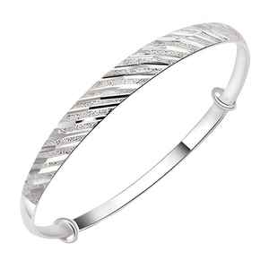 Handcrafted Pure Silver Open Kada <b>Bracelet</b> <b>for</b> <b>Women</b> Stylish Textured Silver Bangle <b>for</b> Daily Wear Festive and Gift Use - Product Image 1