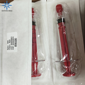 Seringue 1ml 5ml avec piston rouge Seringue chauffante Meilleure vente PC Seringue Ruhr - Product Image 1