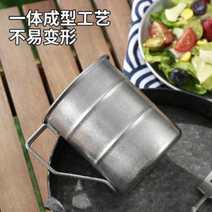 แก้วมัคสแตนเลสไวลด์ฟัน 304 แก้วน้ำแบบพกพาน้ำหนักเบาสำหรับกิจกรรมกลางแจ้งสำหรับตั้งแคมป์ปิกนิก - Product Image 5