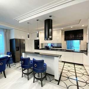 Armario <span class=keywords><strong>de</strong></span> cocina moderno con diseño 3D, muebles <span class=keywords><strong>de</strong></span> cocina laminados <span class=keywords><strong>de</strong></span> estilo europeo, directo <span class=keywords><strong>de</strong></span> fábrica - Product Image 6