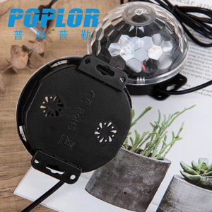 Poplor Usb Crystal Magic <b>Ball</b> <b>Led</b> Light Rgb Color Changing Music Lamp With Sensor Switch For Party Atmosphere - Product Image 3