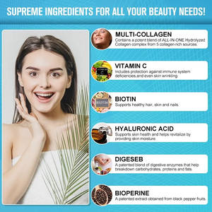 Kapsul Multi kolagen kecantikan alami OEM/ODM/OBM dengan Biotin asam hialuronat Vitamin C - Product Image 4
