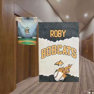 ป้ายประตูทีมเบสบอลโรงแรมป้ายประตูผ้าทัวร์นาเมนต์ป้ายประตูส่วนบุคคลสำหรับออกนอกเมืองทัวร์นาเมนต์ธงห้องล็อกเกอร์ - Product Image 1