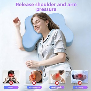 Cuscino Ergonomico Jiyimei Personalizzabile con Logo in Tessuto, per Dolore a Collo e Spalle, in Memory Foam, per Dormire sul Fianco con Foro per il Braccio - Product Image 3