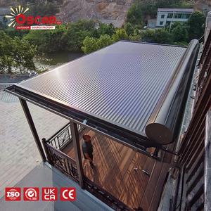 지붕 파티오 온실 원격 제어 채광창 음영 창 덮개 실내 야외 상업용 전동 개폐식 지붕 - Product Image 1