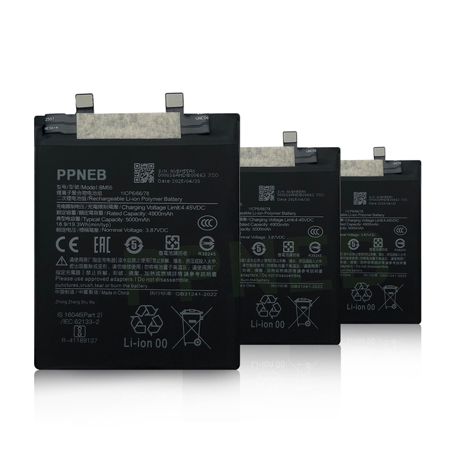 Factory Lithium Phone Battery for Xiaomi BM55 Mi 11 Pro 5G 5000mAh Replaceable Battery Manufacturer