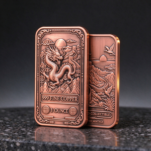 ทองแดงแท่งบริสุทธิ์ 99.9% น้ำหนัก 1 ออนซ์ ดีไซน์ใหม่ - Product Image 3