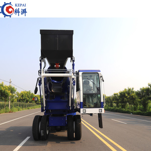 Camion malaxeur à béton frontal haute efficacité CAPAI KPM2.6, système de chargement bidirectionnel, puissance 91KW, poids 8500kg, pompe - Product Image 4