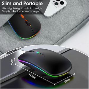 OEM Raton Maus rgb backlight Bluetooth Wireless <b>Mouse</b> Manufacturer Rechargeable Silent Optical <b>Mouse</b> for Laptop PC - Product Image 6
