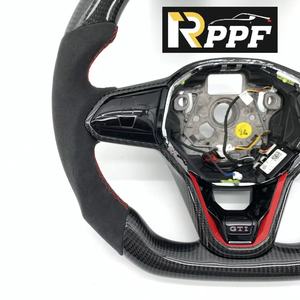 RPPF Volant de Direction Best-Seller Style Populaire pour <span class=keywords><strong>Volkswagen</strong></span> VW <span class=keywords><strong>Golf</strong></span> <span class=keywords><strong>8</strong></span> MK8 GTI <span class=keywords><strong>Golf</strong></span> <span class=keywords><strong>GTE</strong></span> 2020-2021 - Product Image 4