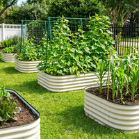 Pot Tanam Bunga Taman Aluminium DIY